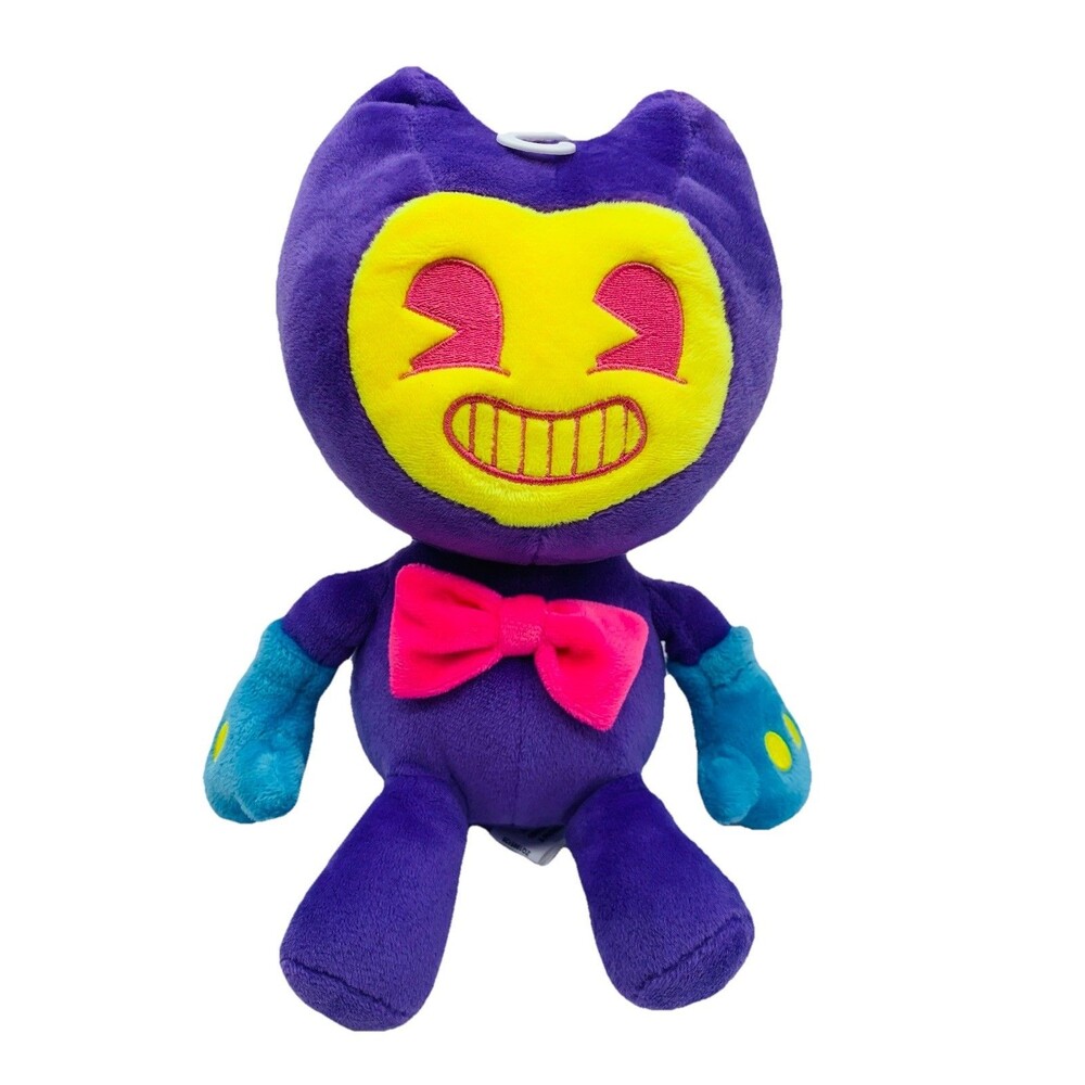 Bendy & The Ink Machine Blacklight Purple Plush 2019 Phatmojo Stuffed Doll Smile